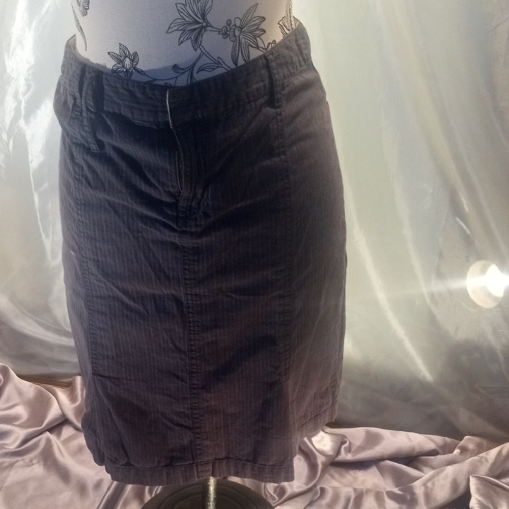 American Eagle Outfitters Charcoal Pinstripe Pencil Skirt
